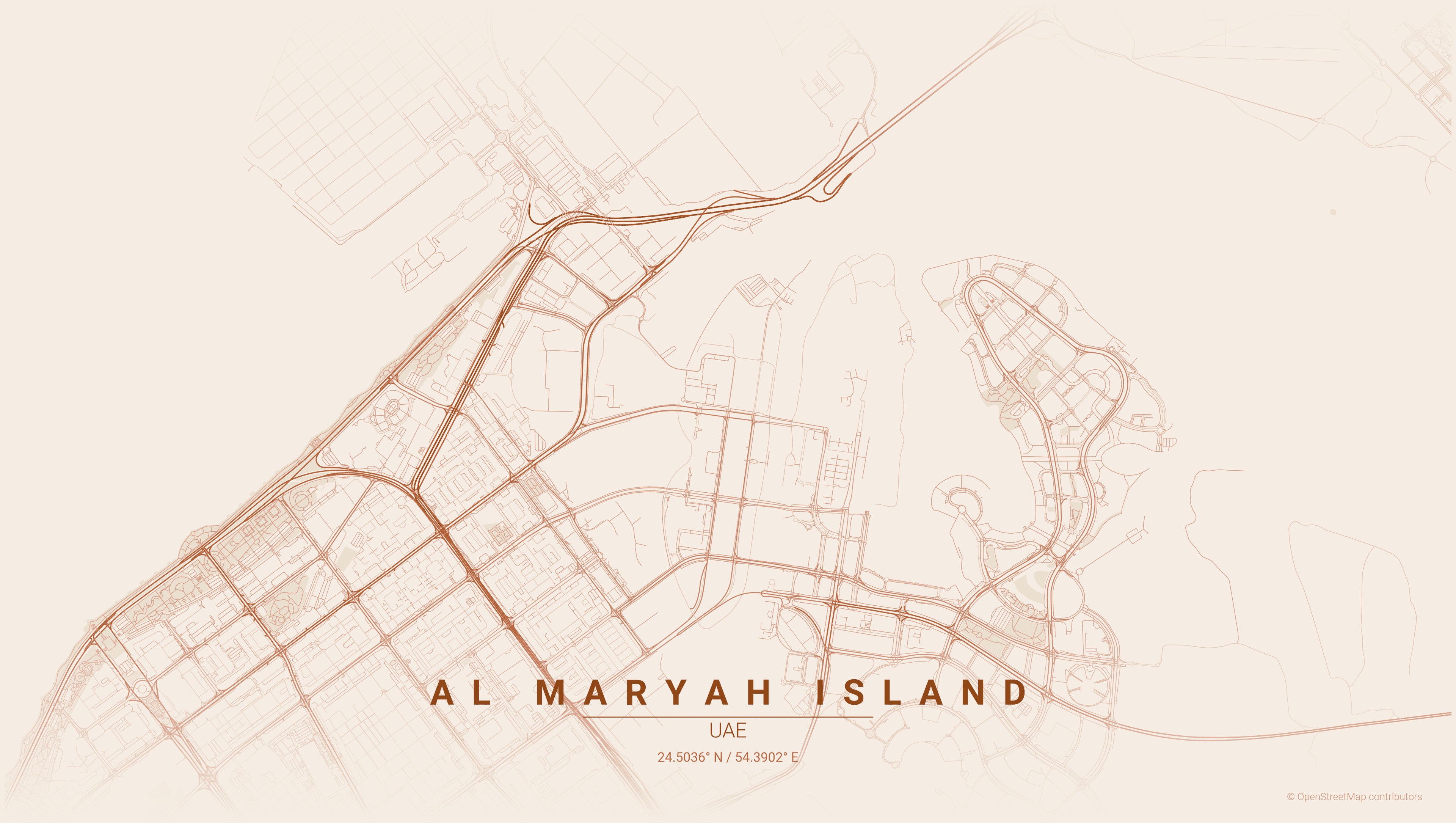 Map of Al Maryah Island